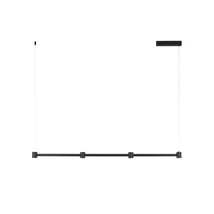 Pendul NovaLuce PUIZE metal, negru, LED, 3000K, 24W, 2315lm - 9002051