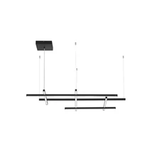 Pendul NovaLuce PACE metal, acril, negru, LED, 83W, 3000K, 4847 Lm - NL-9002056