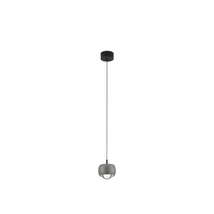 Pendul NovaLuce CONGA metal, acril, negru, gri, LED, 13W, 3000K, 922 Lm - NL-9002072