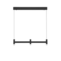 Pendul NovaLuce POETIC metal, plastic, negru, alb, LED, 12W, 3000K, 780Lm - 9002090