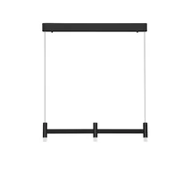 Pendul NovaLuce POETIC metal, plastic, negru, alb, LED, 12W, 2700K, 780Lm - 9002091