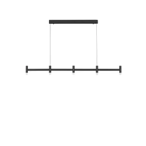Pendul NovaLuce POETIC metal, plastic, negru, alb, LED, 21W, 3000K, 1600Lm - 9002096