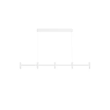 Pendul NovaLuce POETIC metal, plastic, alb, LED, 21W, 3000K, 1600Lm - 9002097