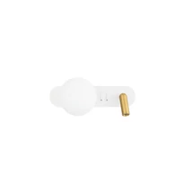 Aplica de perete NovaLuce NOBLE metal, sticla, auriu, alb, LED+G9, 3W, 3000K, 182 Lm - NL-9002107