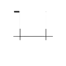 Pendul NovaLuce LOOMA metal, acril, negru, LED, 30W, 3000K, 1569 Lm - NL-9003011