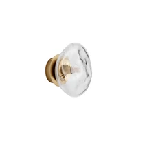 Aplica de perete NovaLuce KING metal, sticla, alama, transparent, G9 - NL-9006033