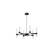 Pendul NovaLuce CENTURY metal, sticla, negru, transparent, G9 - NL-9006051