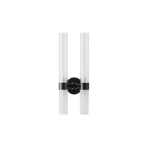Aplica de perete NovaLuce CENTURY metal, sticla, negru, transparent, G9 - NL-9006055
