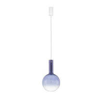 Pendul NovaLuce NOSTOS metal, sticla, alb, albastru, LED, 6W, 3000K, 754 Lm - NL-9009101