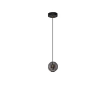 Pendul NovaLuce LAS metal, sticla, negru, auriu, gri, LED 13W, 3000K, 1526 Lm - NL-9009137