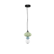 Pendul NovaLuce ONETA metal, sticla, negru, multicolor, LED, 8W, 520lm, 3000K - NL-9009155