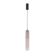 Pendul NovaLuce SANO metal, sticla, negru, fumuriu, LED, 3W, 180lm, 3000K - NL-9009165