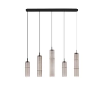 Pendul NovaLuce SANO metal, sticla, negru, fumuriu, LED, 18W, 1080lm, 3000K - NL-9009171