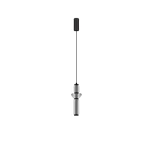 Pendul NovaLuce ULON metal, sticla, negru, fumuriu, LED, 13W, 715lm, 3000K - NL-9009180