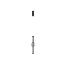 Pendul NovaLuce ULON metal, sticla, negru, fumuriu, LED, 15W, 825lm, 3000K - NL-9009182