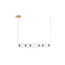 Pendul NovaLuce PALO metal, sticla, auriu, multicolor, LED, 28W, 1680lm, 3000K - NL-9009203