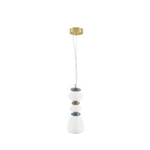 Pendul NovaLuce PALO metal, sticla, auriu, multicolor, LED, 20W, 1200lm, 3000K - NL-9009204