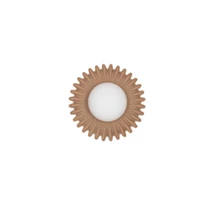 Aplica de perete NovaLuce PETEL ceramic, sticla, maro, opal, G9 - NL-9009220