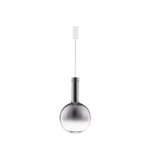 Pendul NovaLuce NOSTOS metal, sticla, alb, fumuriu, LED, 8W, 3000K, 440Lm - 9009222