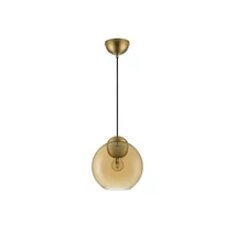 Pendul NovaLuce MIDORI metal, sticla, auriu, chihlimbar, E27 - NL-9009239