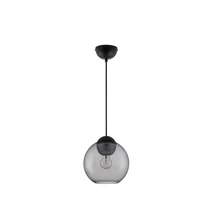 Pendul NovaLuce MIDORI metal, sticla, negru, gri, E27 - NL-9009241