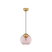 Pendul NovaLuce MIDORI metal, sticla, auriu, roz, E27 - NL-9009243