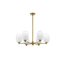 Pendul NovaLuce BALOR metal, sticla, auriu, alb, G9 - NL-9009246