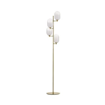 Lampadar NovaLuce BALOR metal, sticla, auriu, alb, G9 - NL-9009248