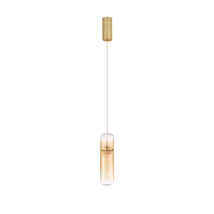 Pendul NovaLuce NORMA metal, sticla, chihlimbar, auriu, LED, 7W, 3000K, 490Lm - 9009263