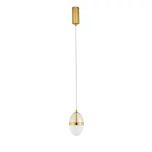 Pendul NovaLuce EGNA metal, sticla, negru, auriu, alb, transparent, LED, 3000K, 13W, 1445lm - 9009279