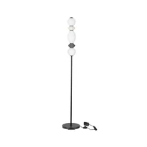 Lampadar NovaLuce PALLINA metal, sticla, negru, alb, LED, 16W, 960lm, 3000K - NL-9009309