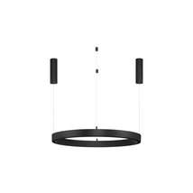 Sina magnetica suspendata NovaLuce SONIK metal, negru, LED, 3000K, 40W, 3080lm - 9010180