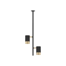 Pendul incastrat NovaLuce PONGO metal, negru, auriu, GU10 - 9010218