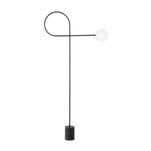 Lampadar NovaLuce DEDALO metal, sticla, negru, alb, G9 - NL-9010224
