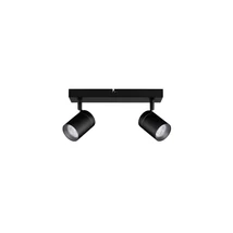 Plafoniera de baie NovaLuce ALMA metal, negru, GU10, IP44 - NL-9011315