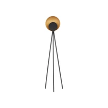 Lampadar NovaLuce KITRO metal, negru, auriu, LED, 12W, 3000K, 400 Lm - NL-9011320