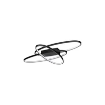 Aplica de tavan NovaLuce IPON metal, plastic, negru, alb, LED, 47W, 3000K, 1763 Lm - NL-9011323