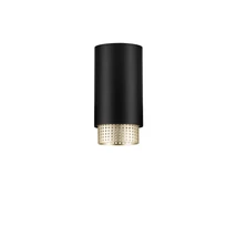 Plafoniera NovaLuce NESSI metal, negru, auriu, GU10 - NL-9011401