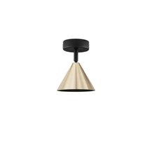 Plafoniera NovaLuce CONICO metal, negru, auriu, GU10 - NL-9011424