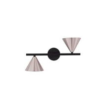 Aplica de perete NovaLuce CONICO metal, negru, cafenea, GU10 - NL-9011429