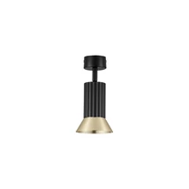 Plafoniera NovaLuce LUVIA metal, negru, auriu, GU10 - NL-9011440