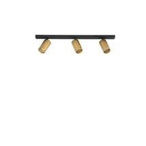 Spot NovaLuce ZELOS metal, negru, auriu, GU10 - NL-9011608