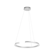 Pendul NovaLuce ELMO metal, acril, crom, alb, LED, 48W, 3500K, 2878 Lm - NL-9019729