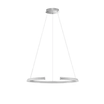 Pendul NovaLuce ELMO metal, acril, crom, alb, LED, 58W, 3500K, 3729Lm - 9019730