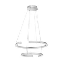Pendul NovaLuce ELMO metal, acril, crom, alb, LED, 70W, 3500K, 4117 Lm - NL-9019731
