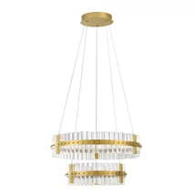 Pendul NovaLuce KEZO metal, sticla, auriu, transparent, LED, 67W, 3500K, 5709 Lm - NL-9019735