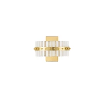 Aplica de perete NovaLuce ΚΕΖΟ metal, sticla, auriu, transparent, LED, 19W, 3500K, 1045 Lm - NL-9019737