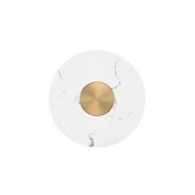 Aplica de perete NovaLuce MARZIO metal, imitatie alabastru, alb, auriu, LED, 14W, 3000K, 1054Lm - 9019750