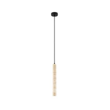 Pendul NovaLuce HULO metal, piatra, negru, bej, LED, 3W, 3000K, 233Lm - 9019800