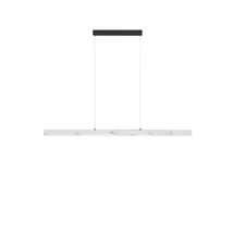 Pendul NovaLuce VASTER metal, imitatie alabastru, negru, alb, LED, 36W, 3000K, 1906Lm - 9019814